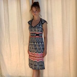 Karen Miller Pattern Midi Dress